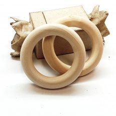 Anneaux connecteurs en bois naturel 56 mm