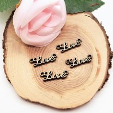 Connecteurs bijoux "Love" en métal bronze 8*20 mm par 10