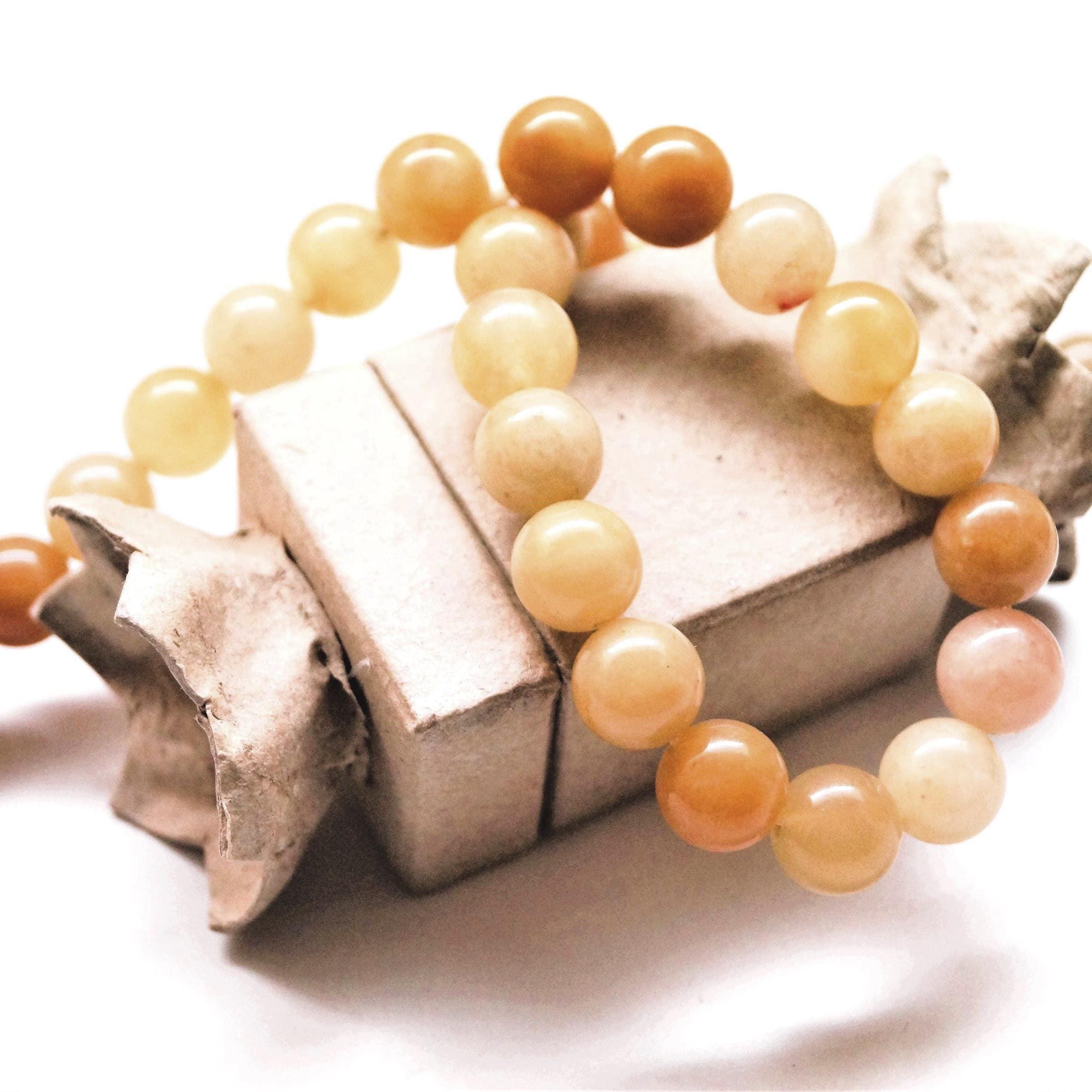 Perles aventurine jaunes 6/8/10 mm – Image 4