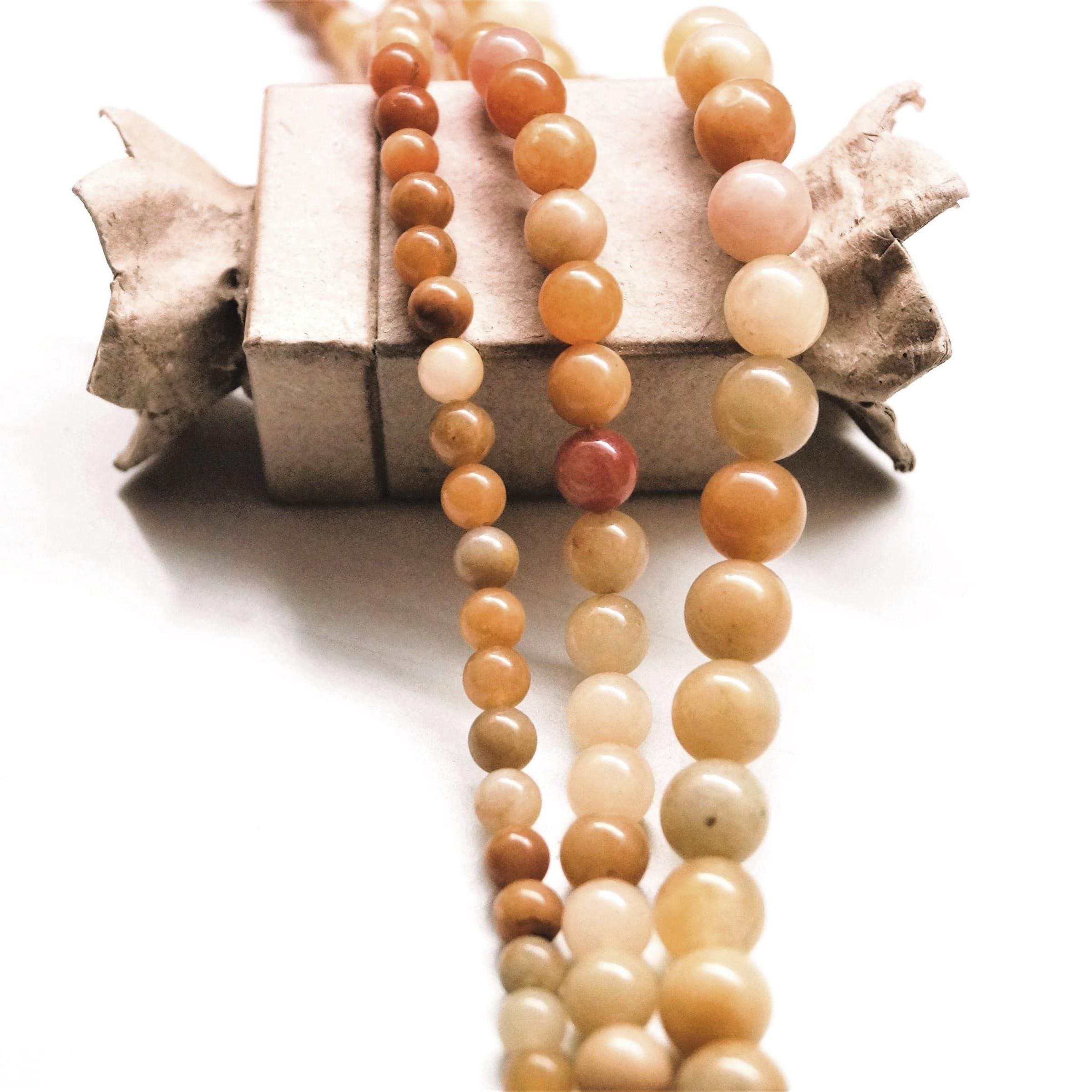 Perles aventurine jaunes 6/8/10 mm – Image 5