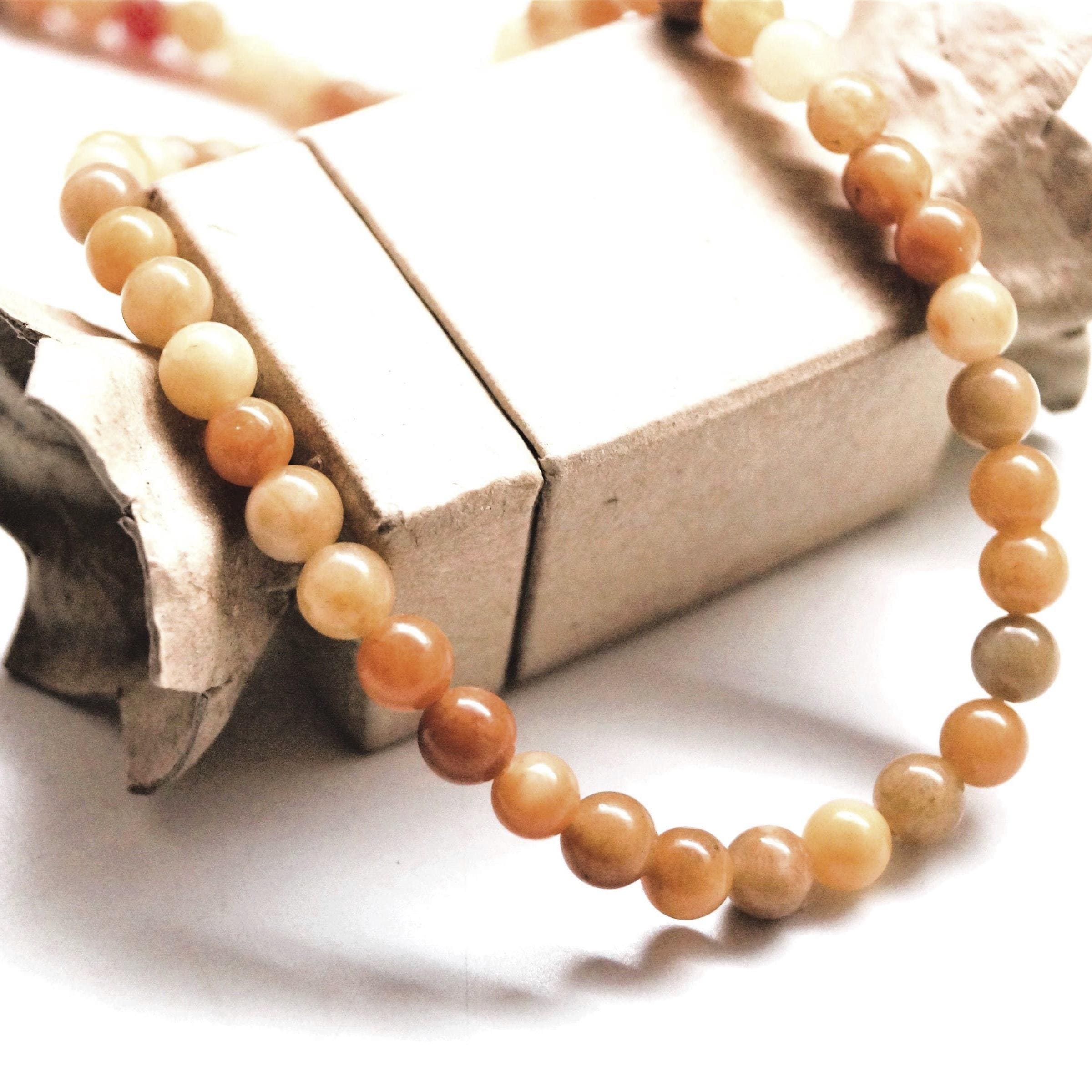 Perles aventurine jaunes 6/8/10 mm – Image 8