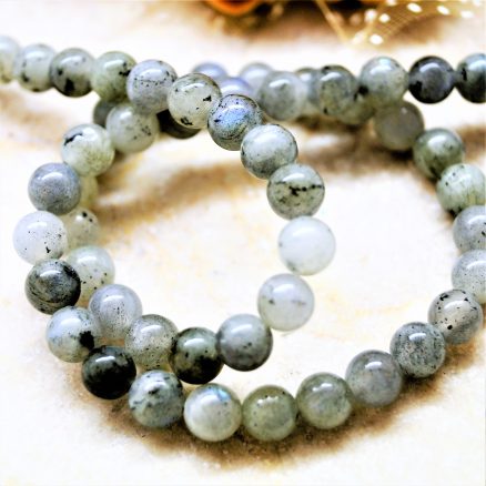 Labradorite perle ronde grise 4/6/8/10 mm – Image 7