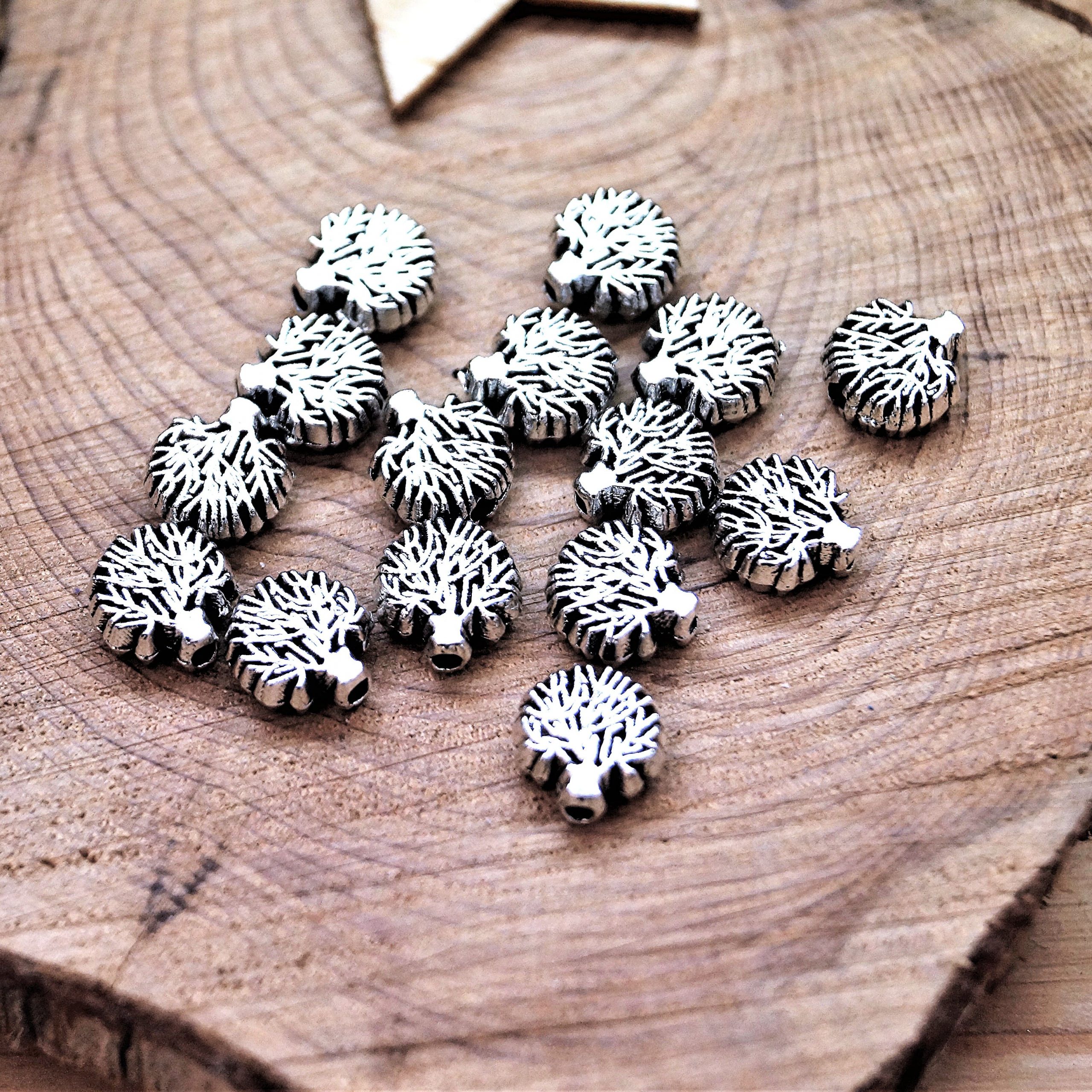 Perles arbre de vie en métal 8*8 mm – Image 4