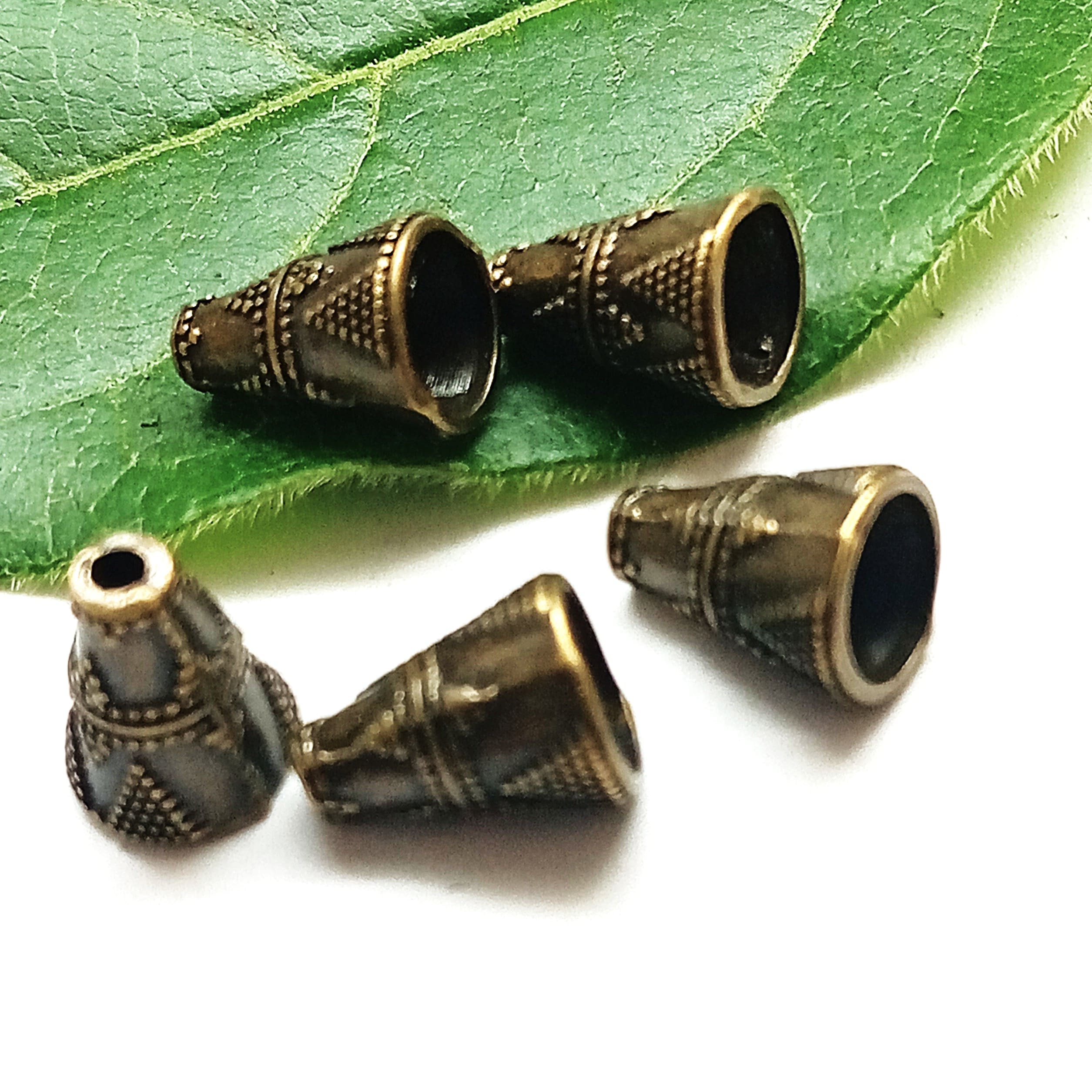 Perles cônes en métal gravé 11*9 mm vendu par 10 – Image 7
