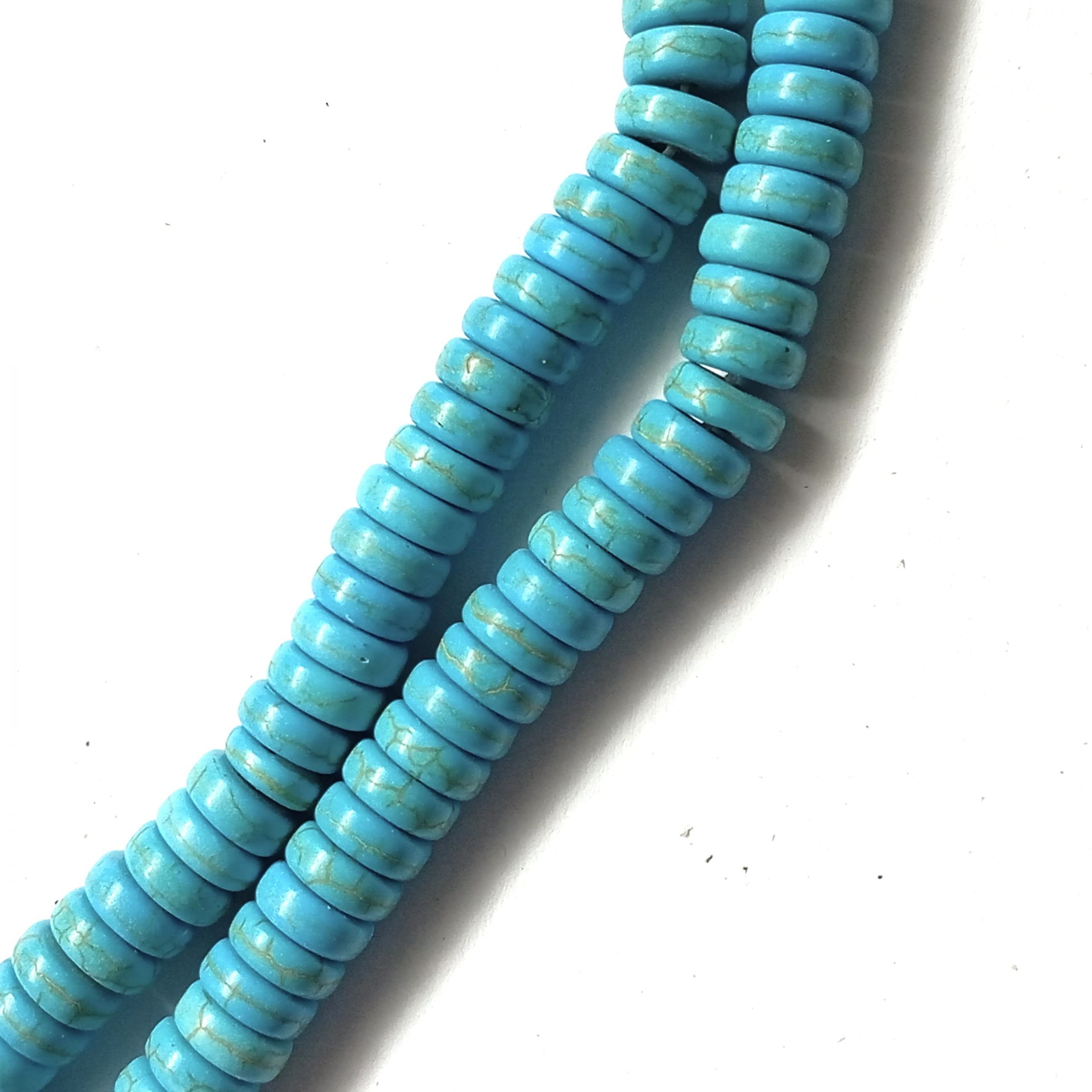 Perles Heishi howlite turquoise 4/6/8 mm – Image 7