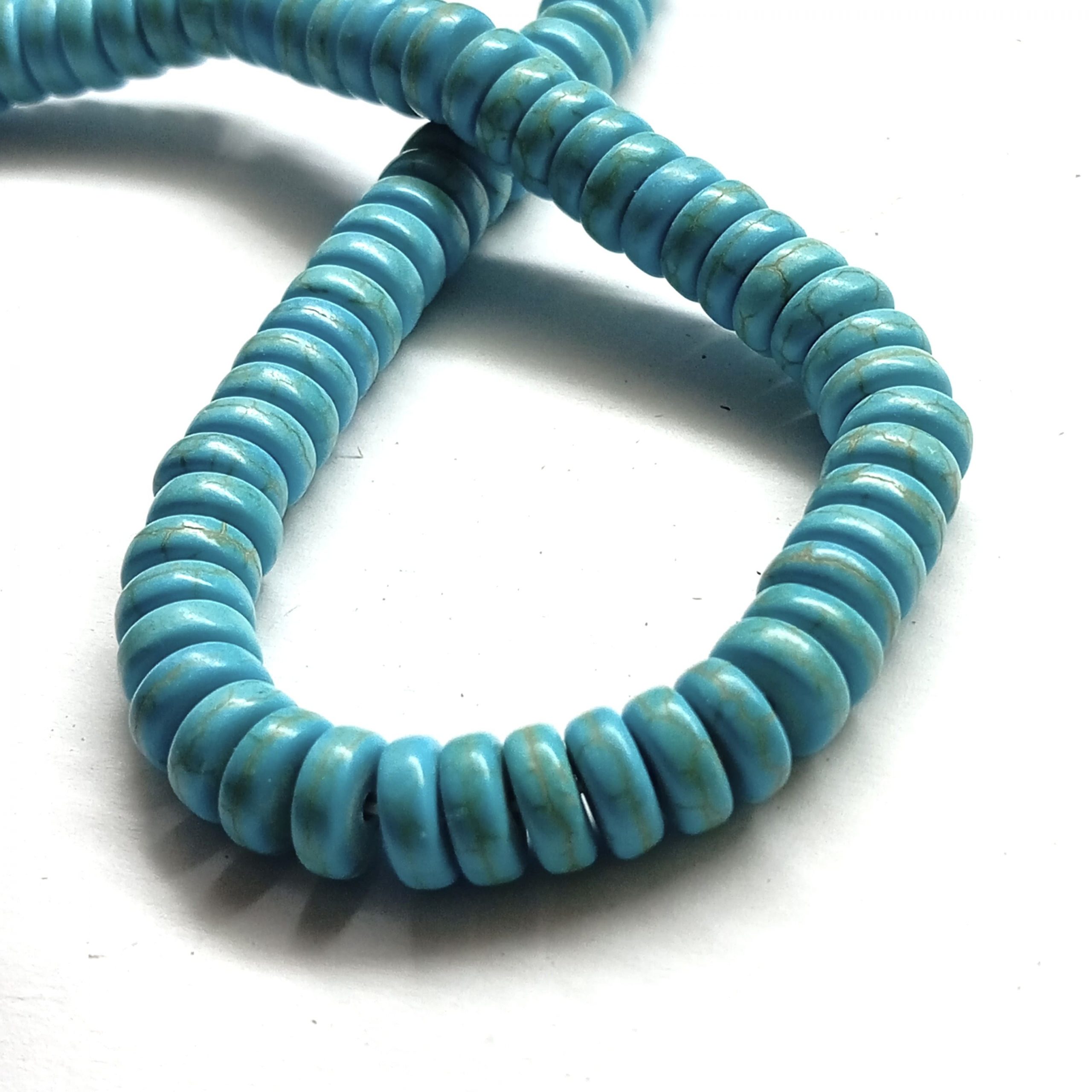 Perles Heishi howlite turquoise 4/6/8 mm – Image 6