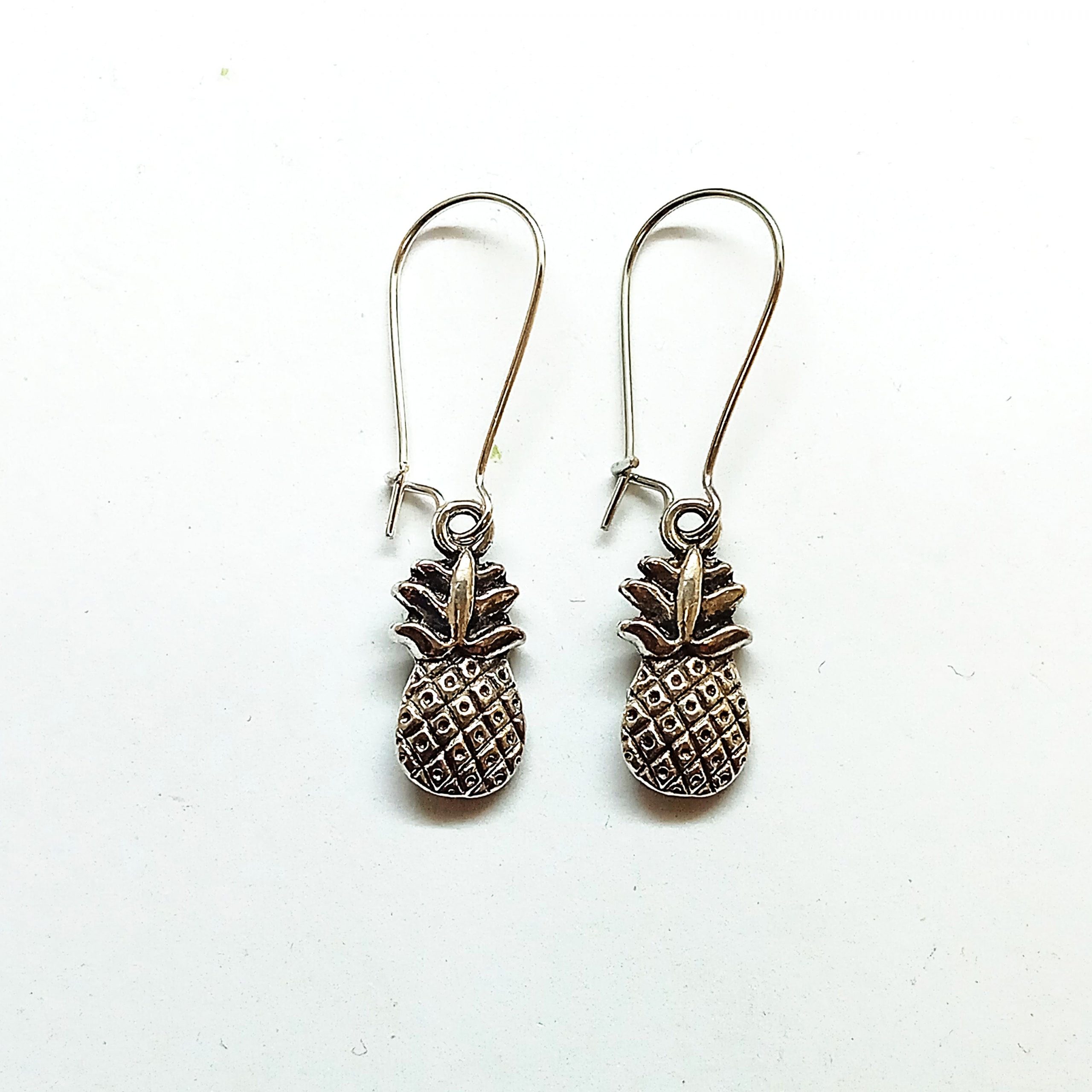 Pendentifs ananas en métal argenté 19*9 mm – Image 10