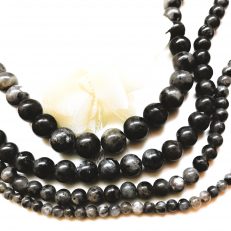 Perles rondes de Larvikite 4/6/8/10 mm