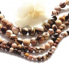 Perles Jaspe zèbre naturelle AB 4 à 10 mm