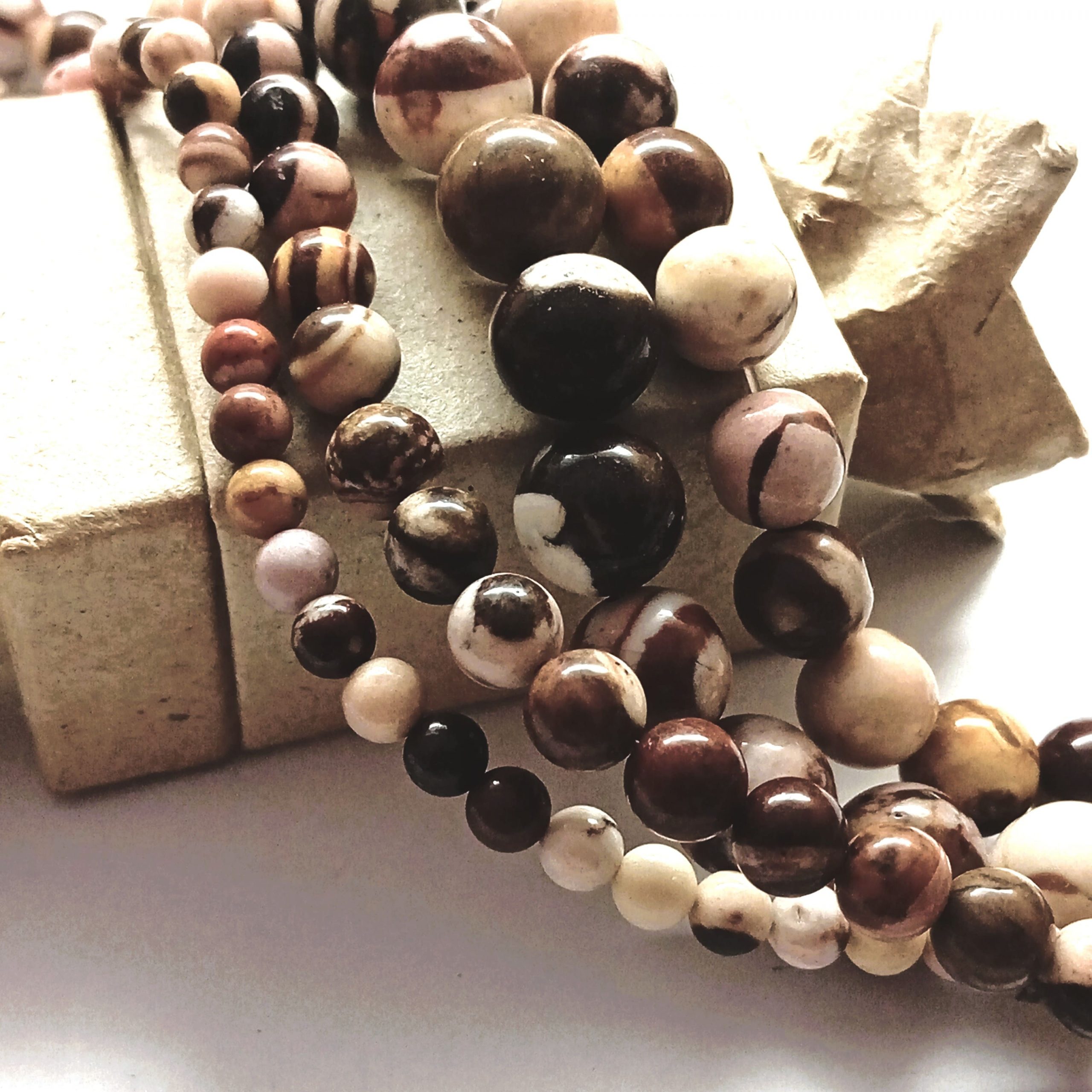 Perles Jaspe zèbre naturelle AB 4 à 10 mm – Image 9