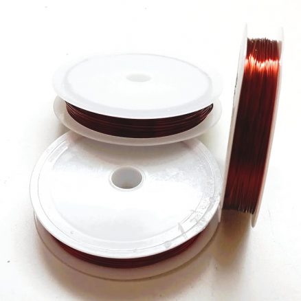 Bobine de fil en cuivre rouge foncé de 0,4 à 0,8 mm – Image 3