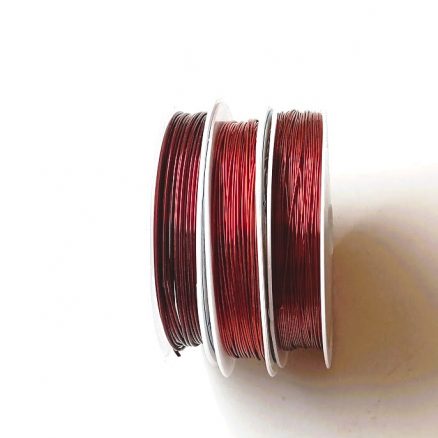 Bobine de fil en cuivre rouge foncé de 0,4 à 0,8 mm – Image 5