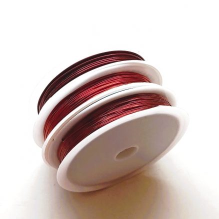 Bobine de fil en cuivre rouge foncé de 0,4 à 0,8 mm – Image 7