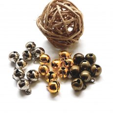 Grelots mini bronze, doré et argenté en 8 et 10 mm par 10