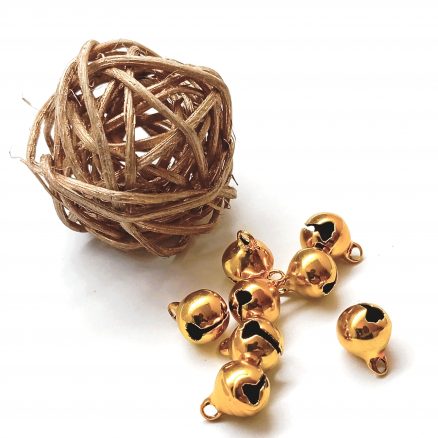 Grelots mini bronze, doré et argenté en 8 et 10 mm par 10 – Image 9