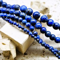 Perles lapis Lazuli naturel d'Afghanistan Grade A