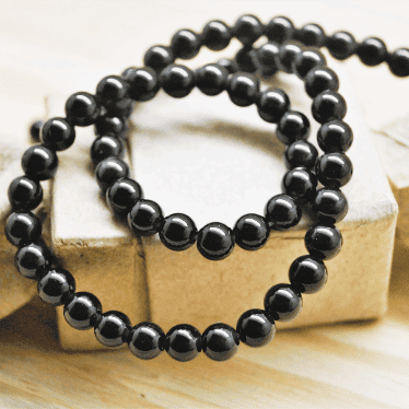 Perles obsidienne noire arc en ciel naturelle 4mm à 10mm – Image 6