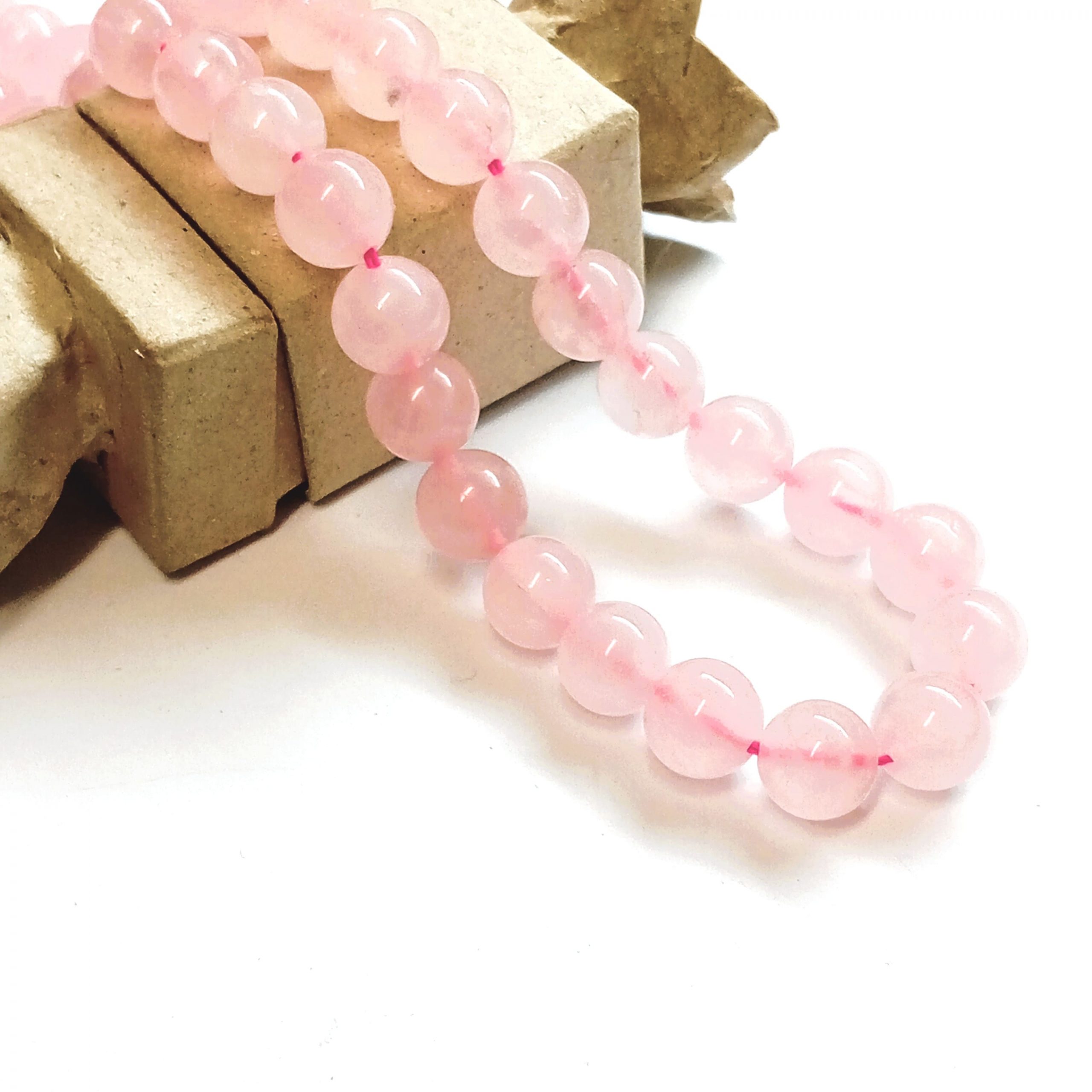 Perles Quartz rose naturel du Brésil 4mm à 10mm – Image 5