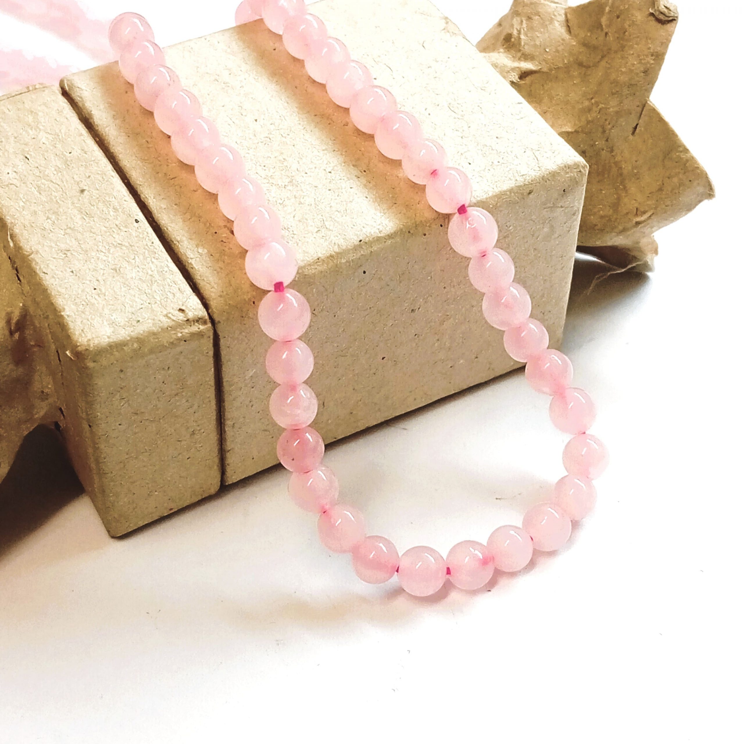 Perles Quartz rose naturel du Brésil 4mm à 10mm – Image 2