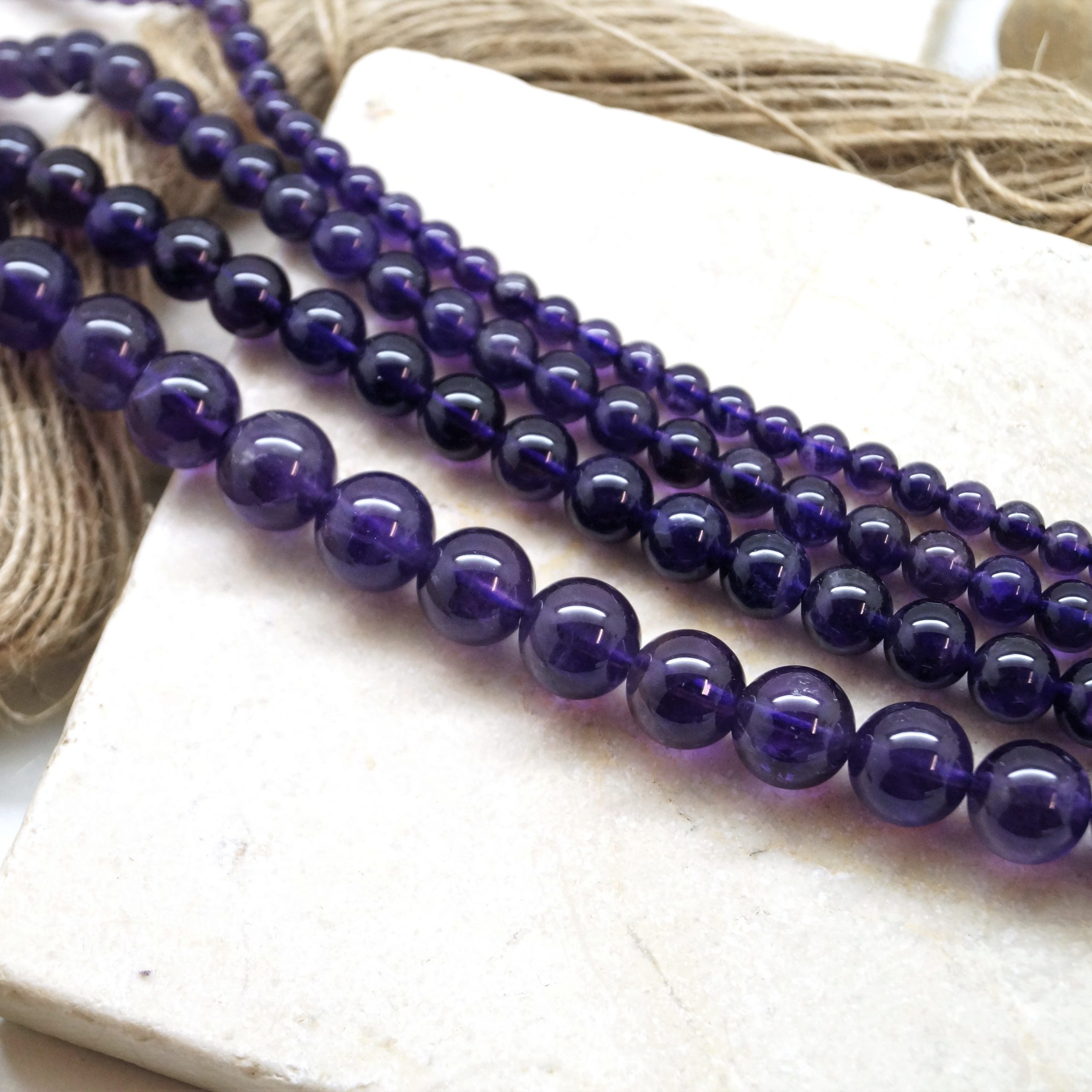 Perles Améthyste Naturelle qualité AAAA 4 à 10mm – Image 8