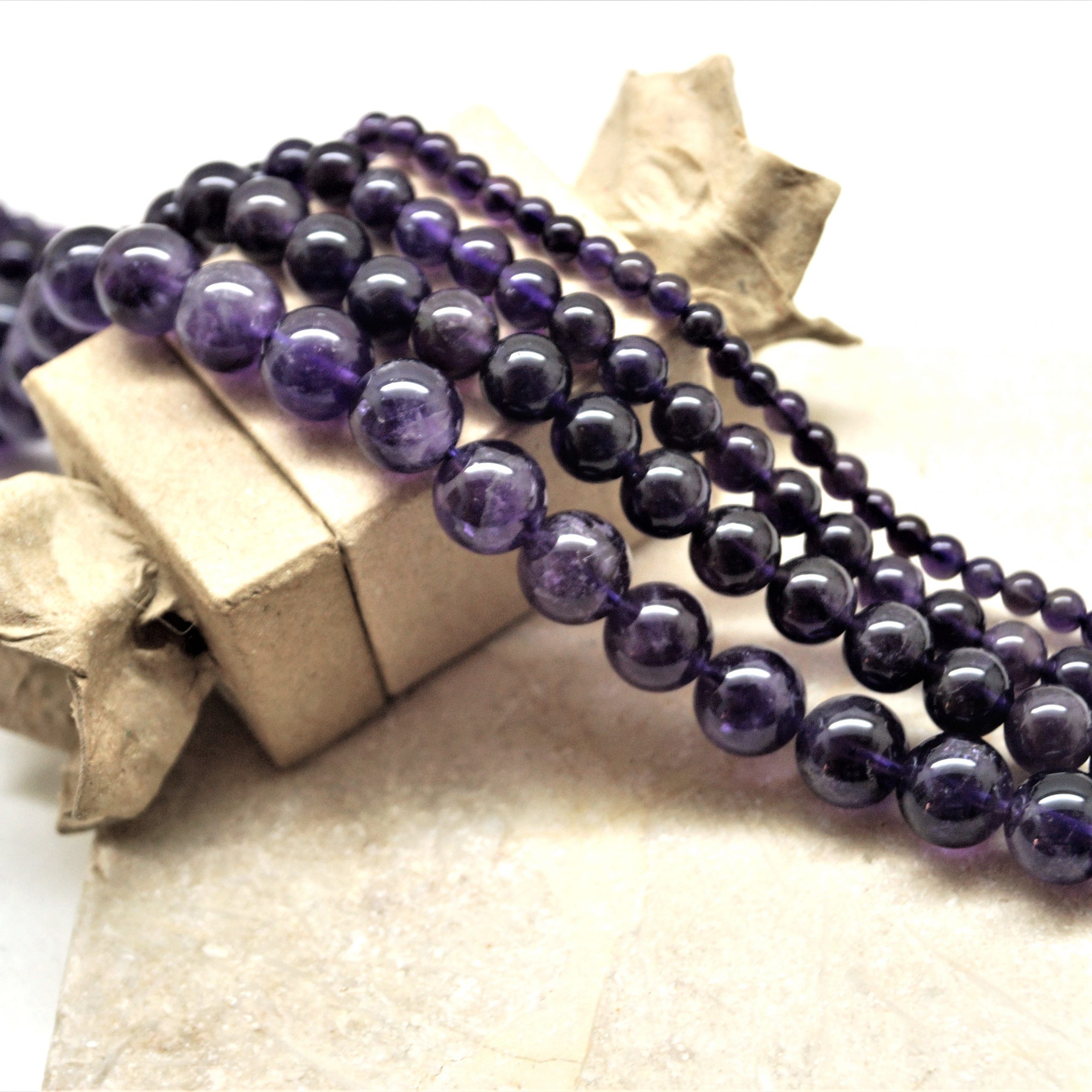 Perles Améthyste Naturelle qualité AAAA 4 à 10mm – Image 2