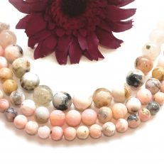 Perles Opales Rose du Pérou Naturelle 6 à 10mm