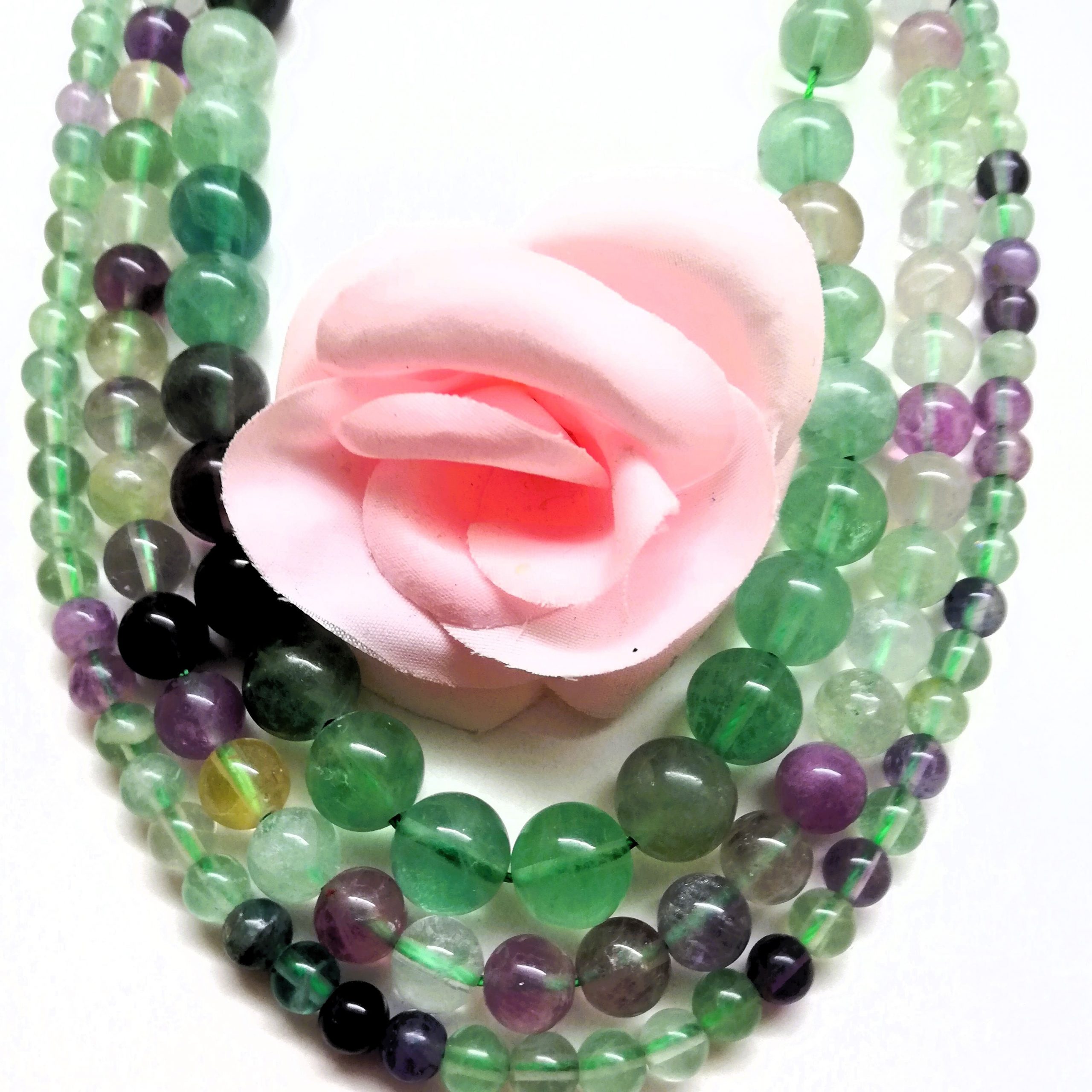 Perles Fluorite Naturelle Grade A 6mm 8mm 10mm – Image 8