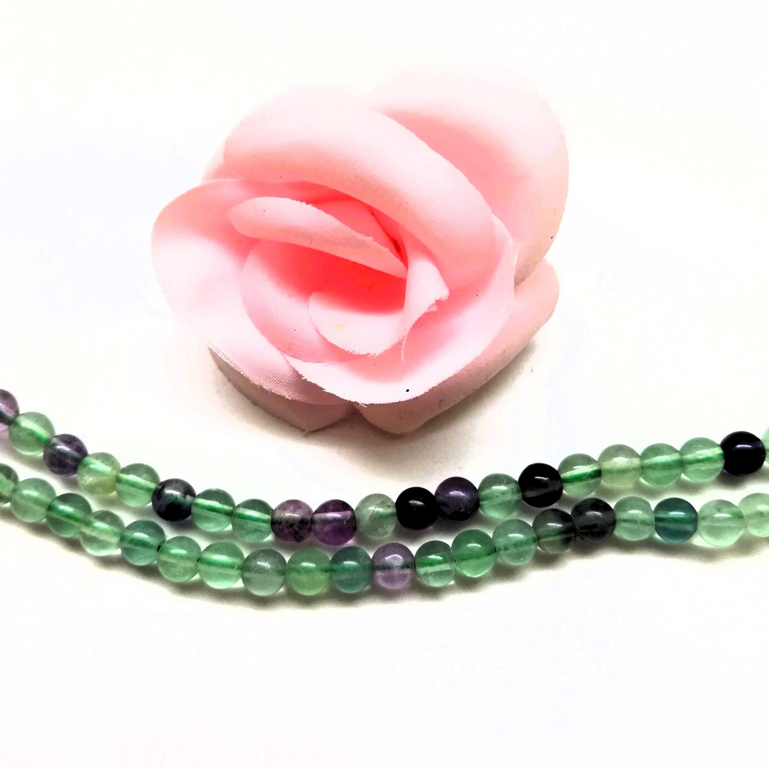 Perles Fluorite Naturelle Grade A 6mm 8mm 10mm – Image 3