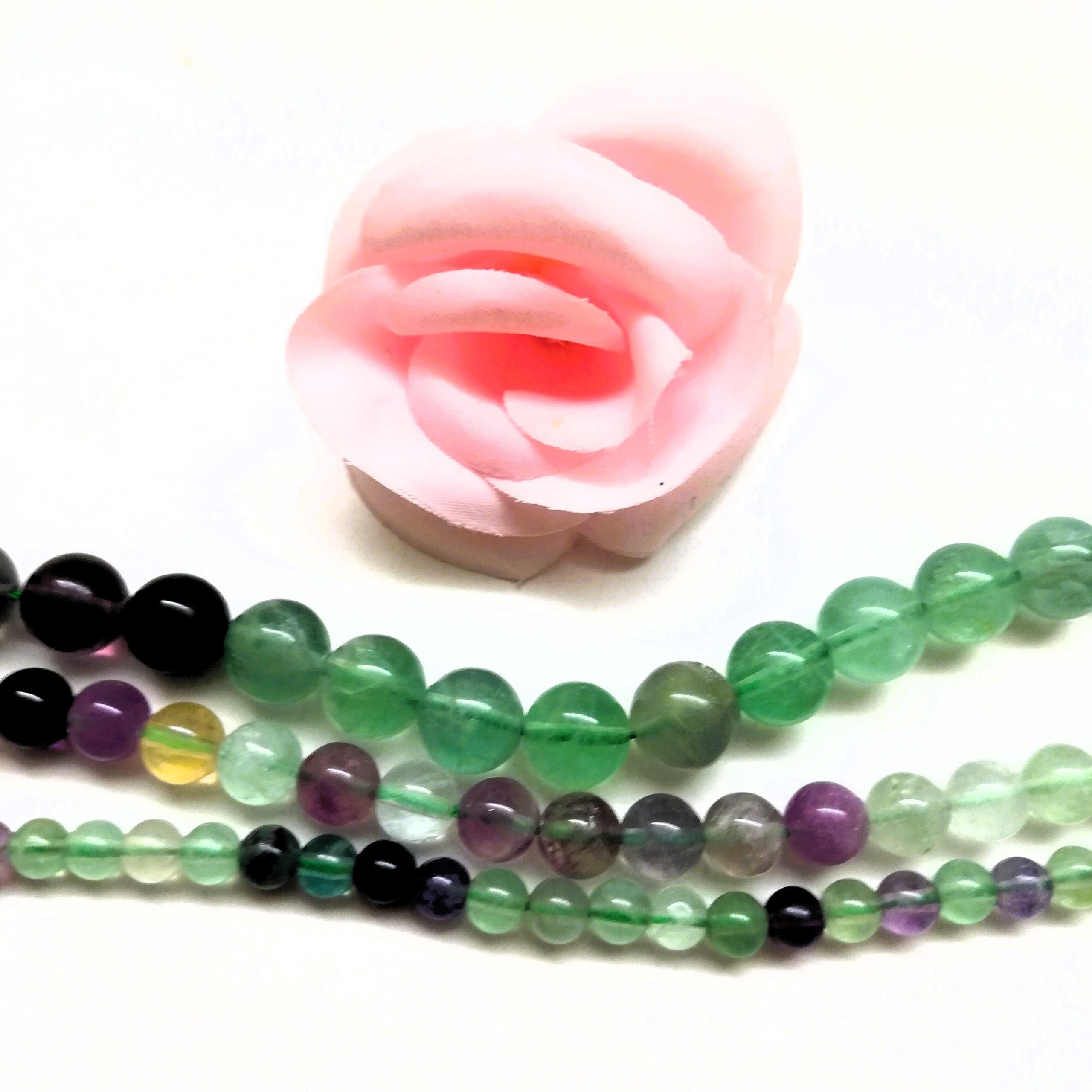 Perles Fluorite Naturelle Grade A 6mm 8mm 10mm – Image 6