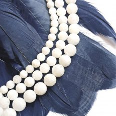 Perles Pierre de Lune Blanche Naturelle 6-8-10mm