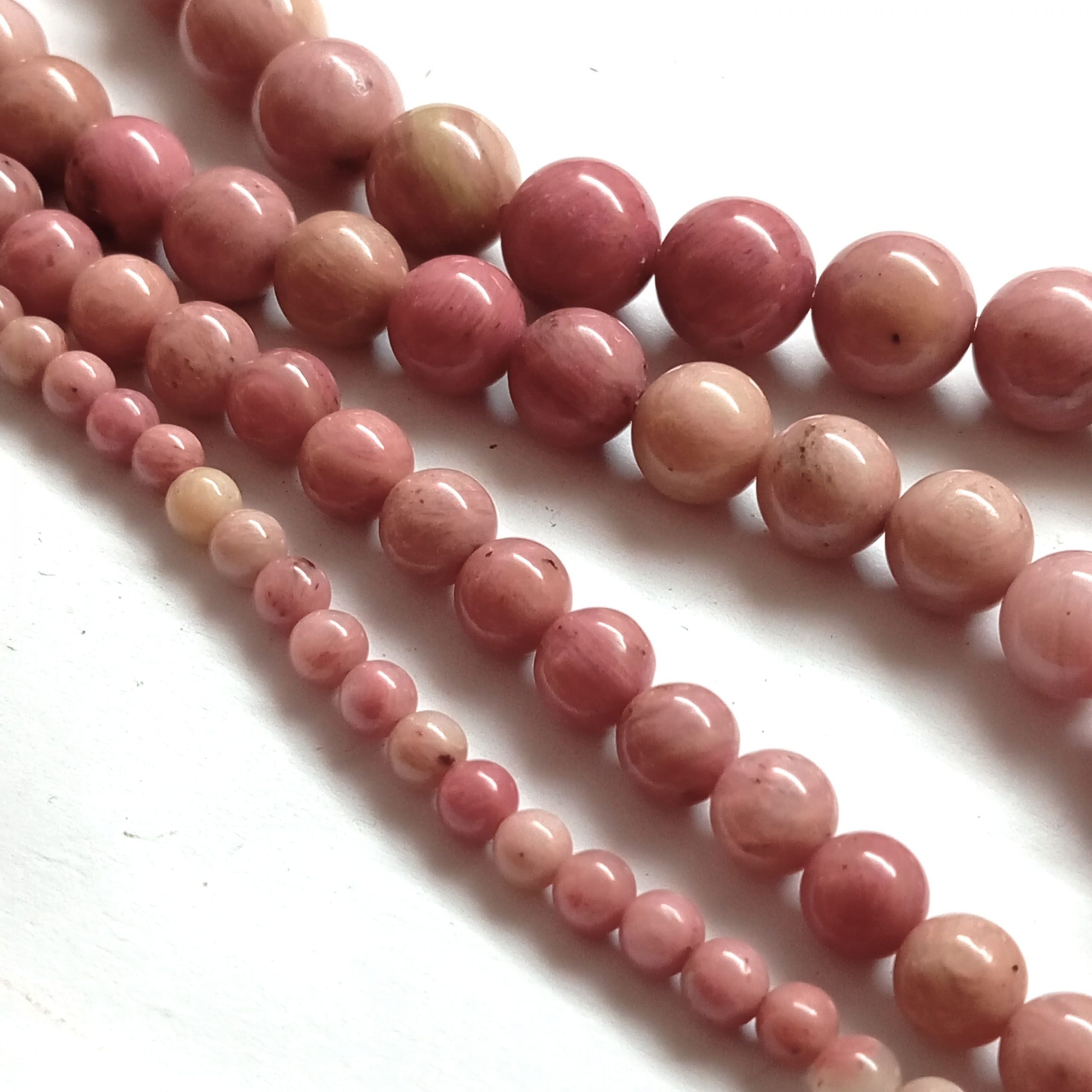 Perles Rhodochrosite naturelle de Mongolie grade A – Image 11
