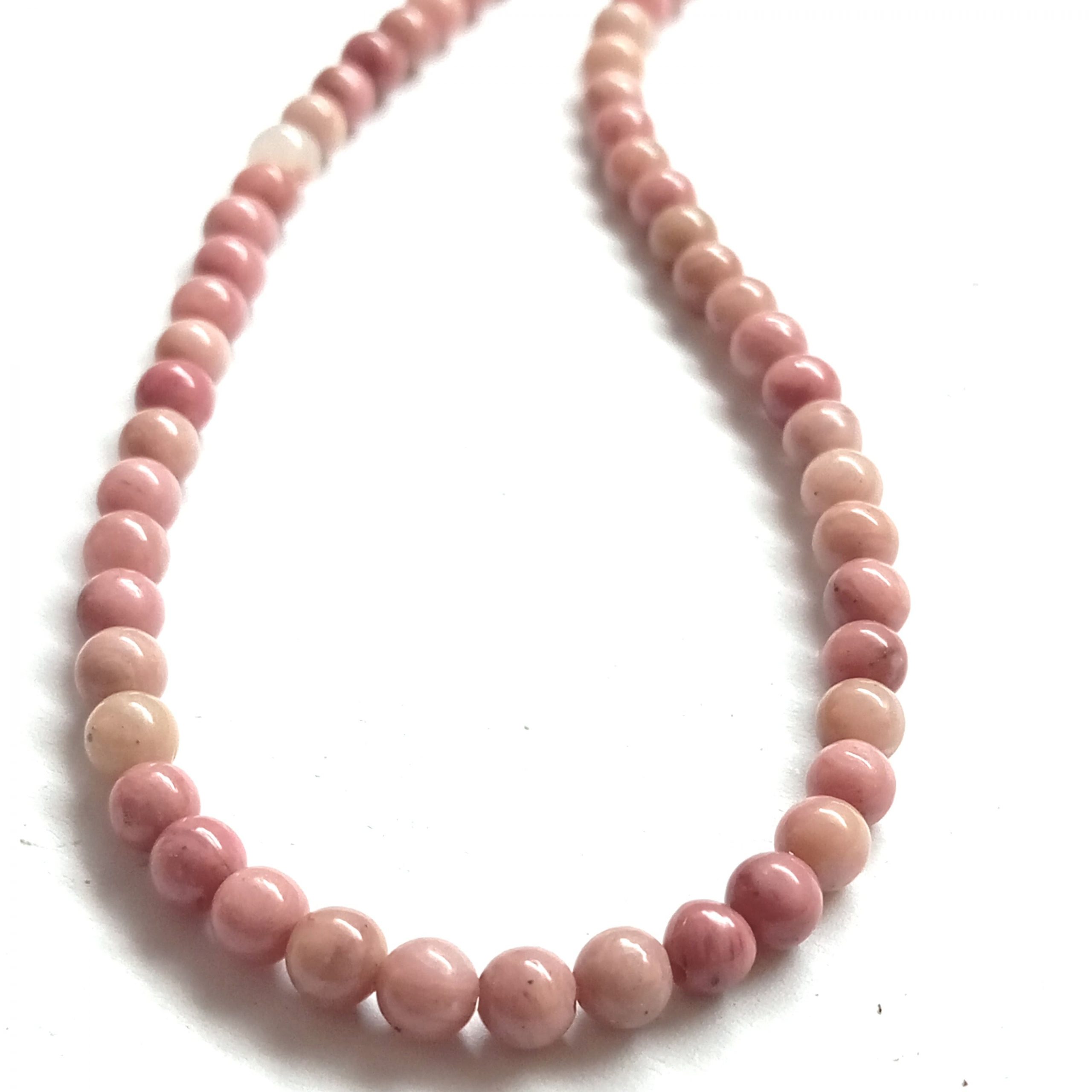 Perles Rhodochrosite naturelle de Mongolie grade A – Image 3