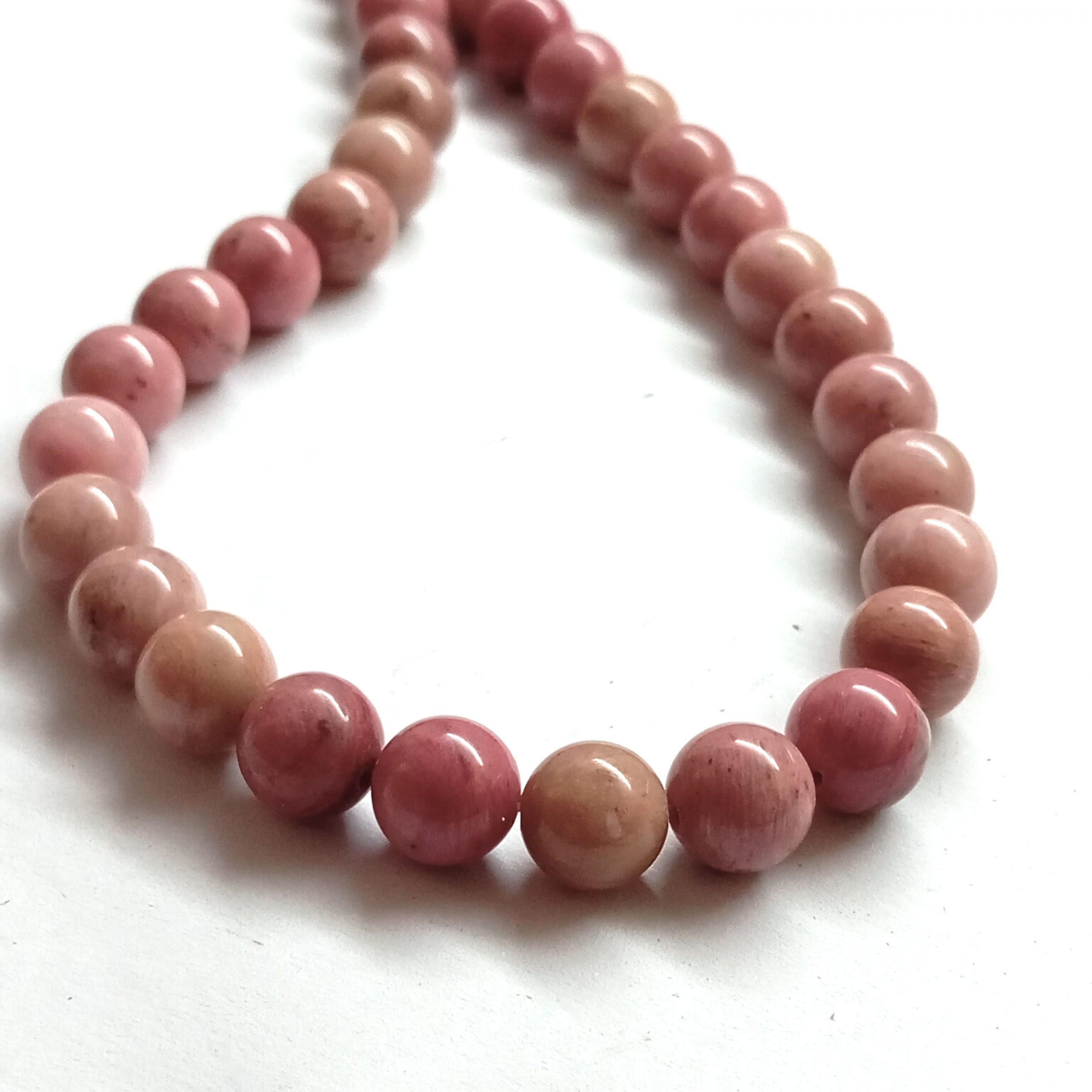 Perles Rhodochrosite naturelle de Mongolie grade A – Image 9