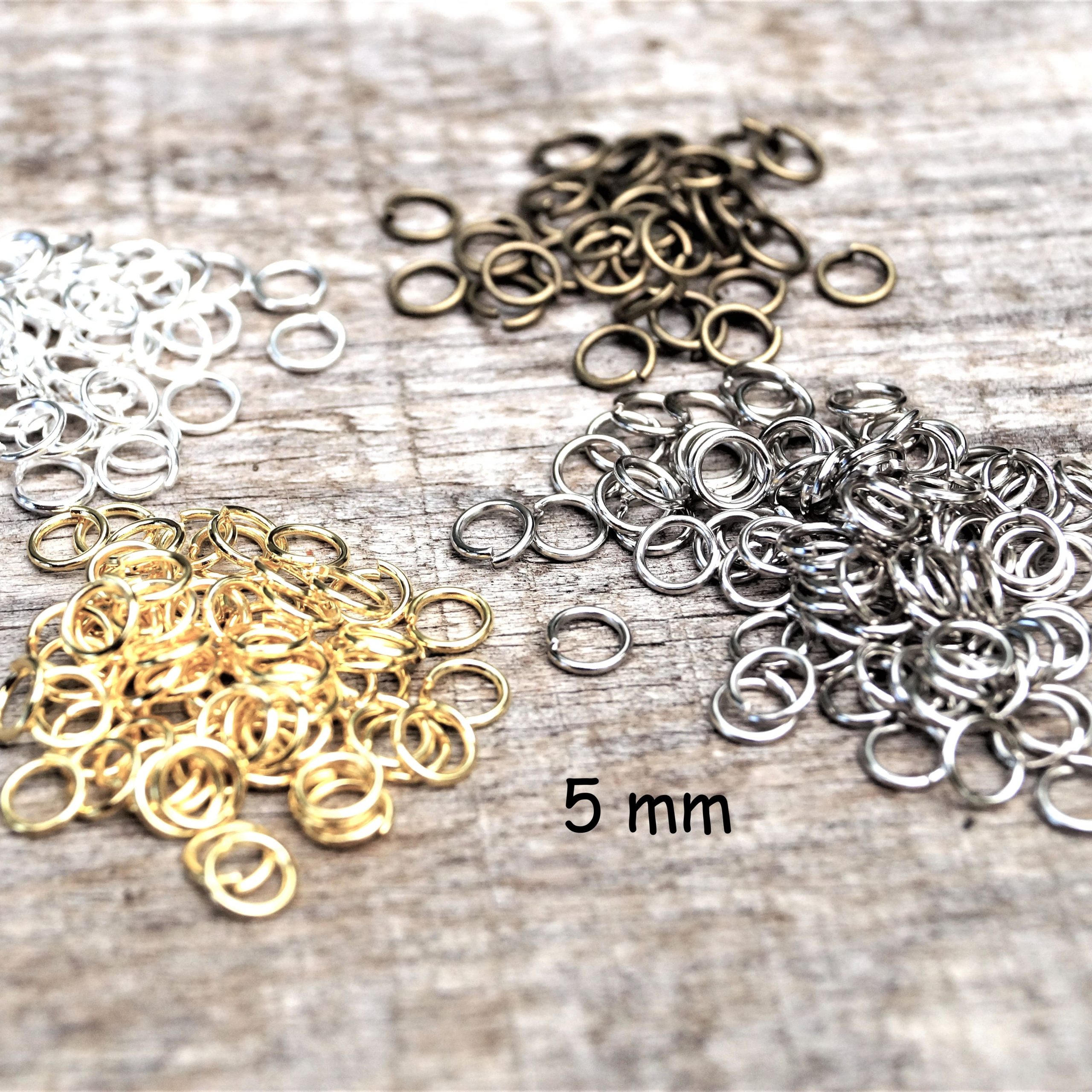 Anneaux de jonction 5 mm ouverts packs de 200 à 1200