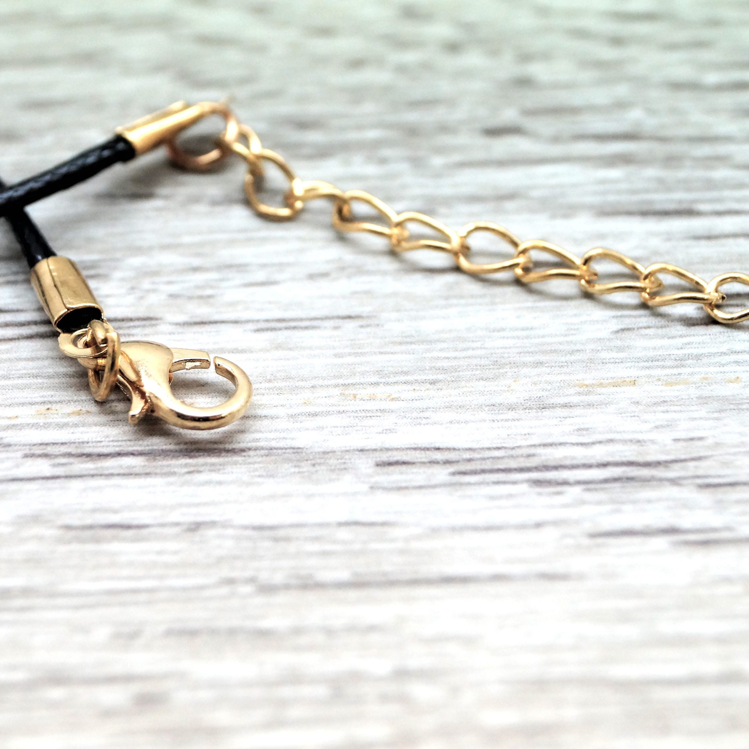 Colliers cordon ciré 50cm finition dorée ou bronze par 5 – Image 7