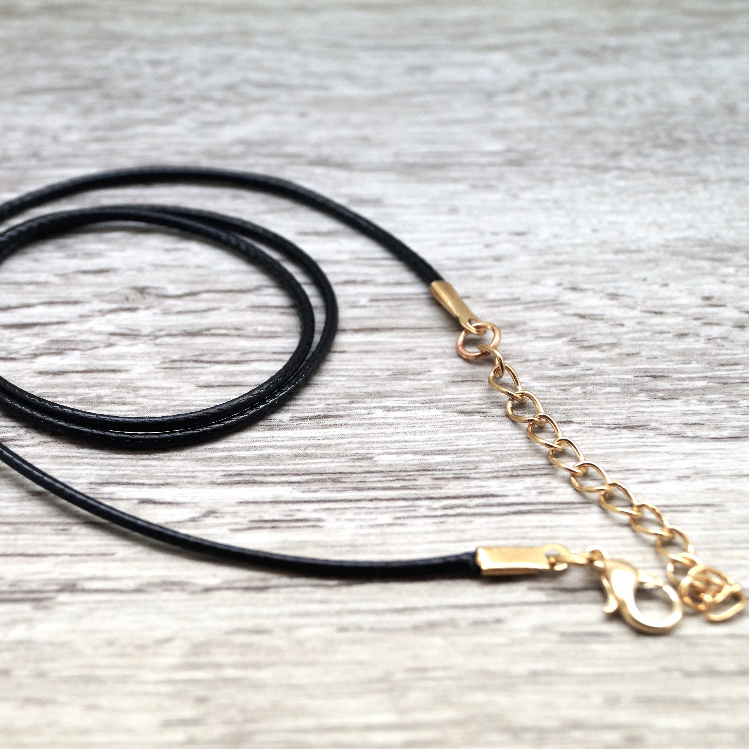 Colliers cordon ciré 50cm finition dorée ou bronze par 5 – Image 8