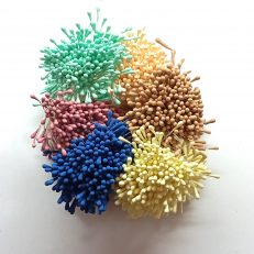 6 couleurs d'étamines à fleurs 1.5mm x 57mm