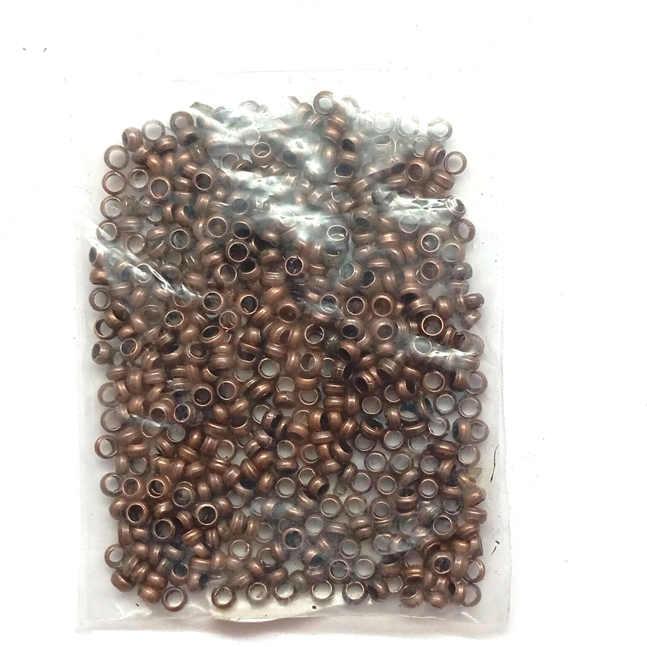 Perles à écraser 3mm laiton doré argenté cuivre par 250 – Image 3