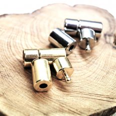 Lot de 2 embouts fermoirs tubes larges 8mm