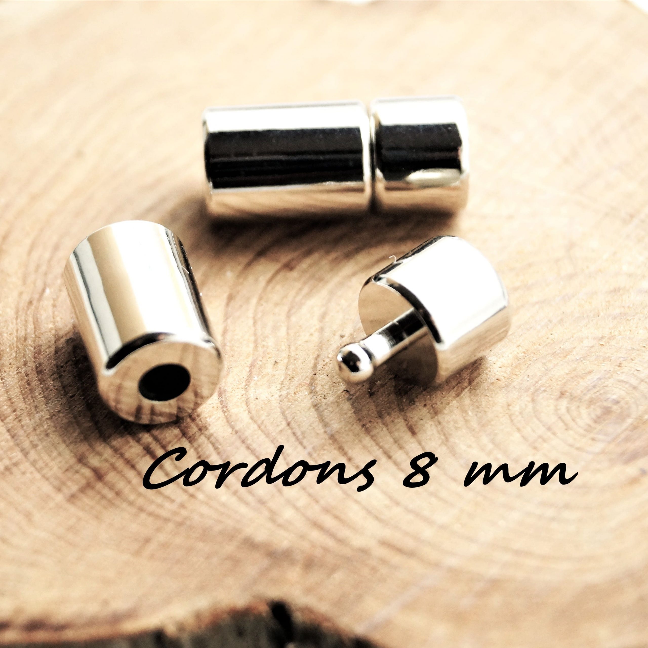 Lot de 2 embouts fermoirs tubes larges 8mm – Image 9