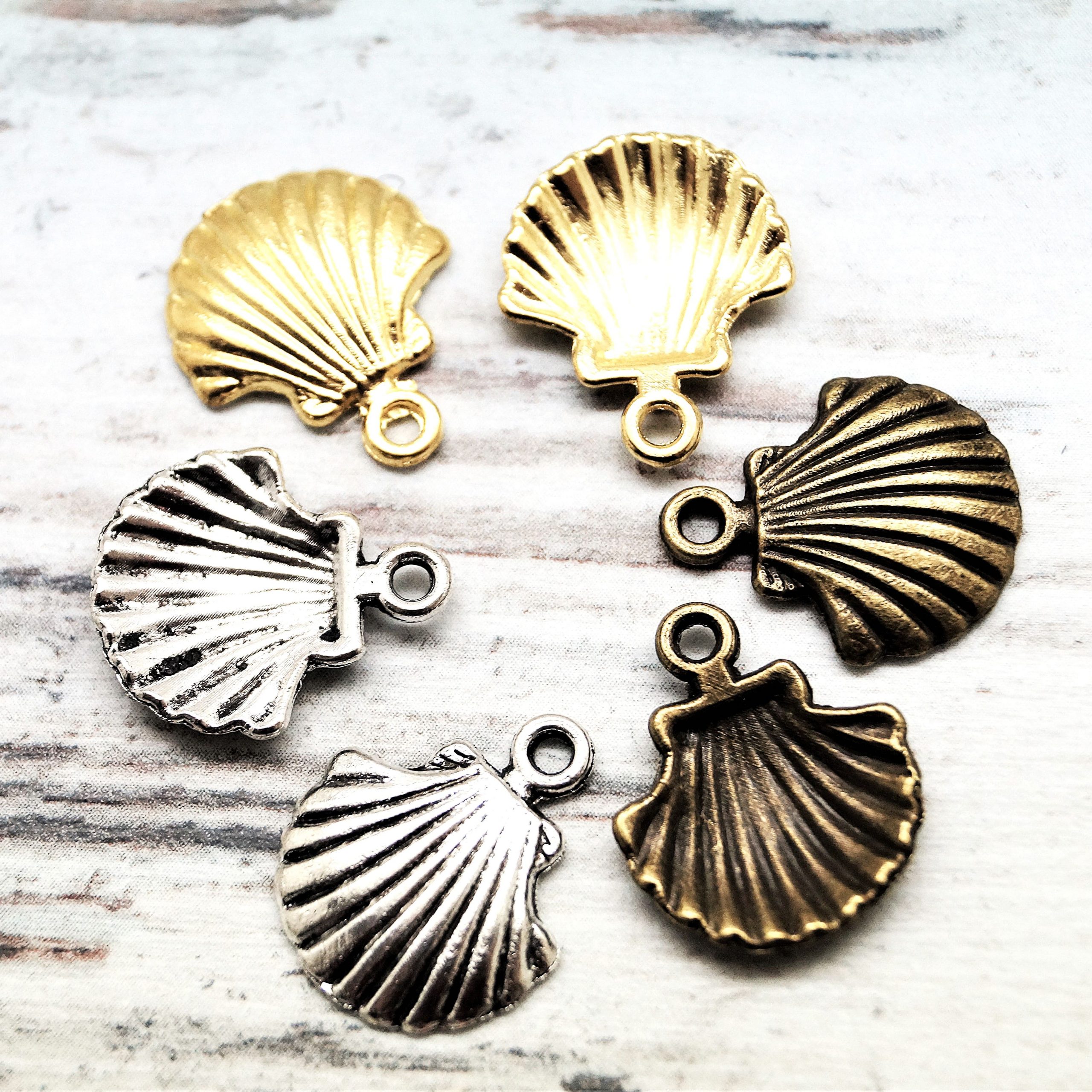 Lot de 5 breloques coquille Mer 18*15 mm – Image 2