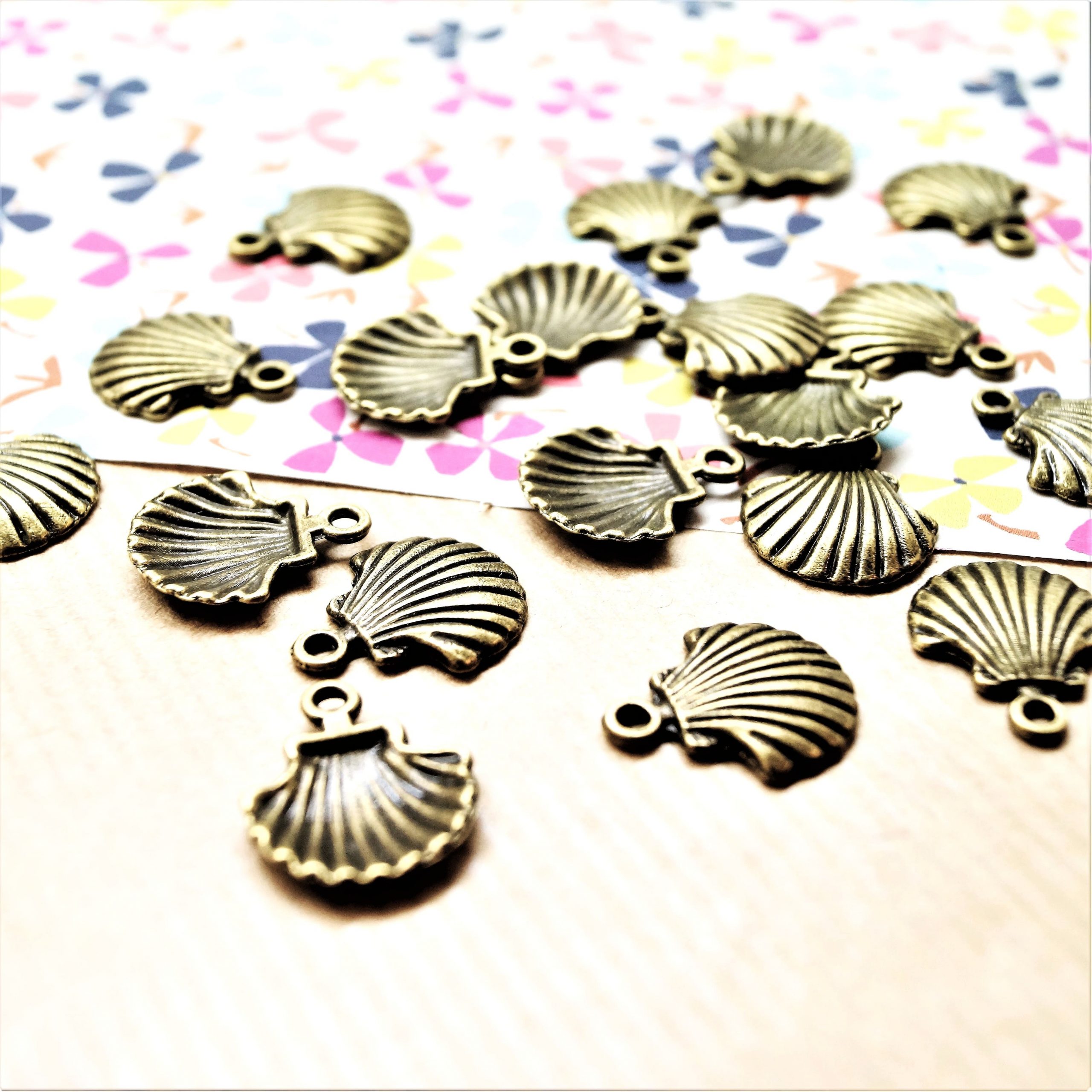 Lot de 5 breloques coquille Mer 18*15 mm – Image 8